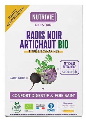 Nutrivie Ravanello Nero Carciofo Organico 20 Fiale