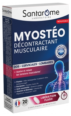 Santarome Myostéo Muskuļus Atbrīvojošs 20 Tabletes