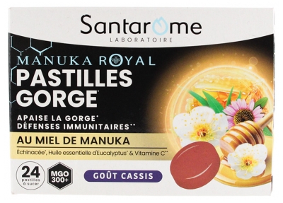Santarome Manuka Royal Pastilles Gorge 24 Pastilles à Sucer