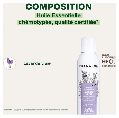 Pranarôm Hydrolat Lavande Vraie Bio 150 ml