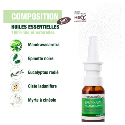 Pranarôm Aromaforce Spray Nasal Bio 15 ml