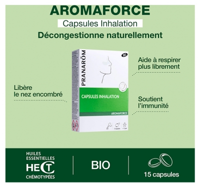 Pranarôm Aromaforce Capsules Inhalation Bio 15 Capsules
