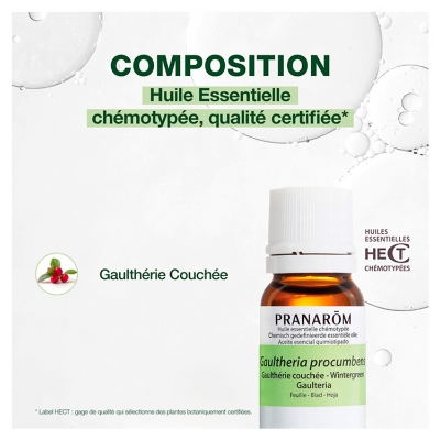 Pranarôm Huile Essentielle Gaulthérie Couchée (Gaultheria procumbens) 10 ml