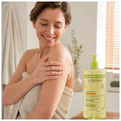 Ulei de Spălare Emolient Anti-Mâncărime A-DERMA Exomega Control 1L