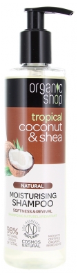Organic Shop Natürliches Feuchtigkeitsspendendes Shampoo Kokosnuss & Shea 280 ml