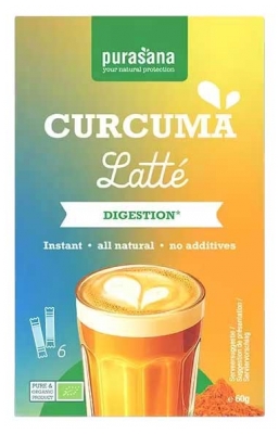 Purasana Gurkemeje Latté Økologisk 6 Sticks