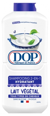 Dop Shampoing 2en1 Hydratant Lait Végétal Tous Types de Cheveux 480 ml