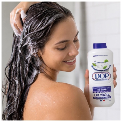 Șampon Hidratant 2în1 Dop cu Lapte Vegetal pentru Toate Tipurile de Păr 480 ml