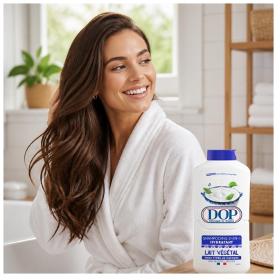 Șampon Hidratant 2în1 Dop cu Lapte Vegetal pentru Toate Tipurile de Păr 480 ml