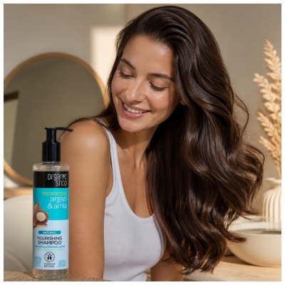 Organic Shop Luonnollinen Ravitseva Shampoo Argan 280 ml