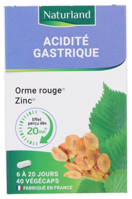 Naturland Acidez Gástrica 40 Vegélulas