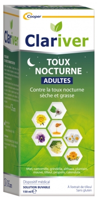 Clariver Nacht Husten Trinklösung für Erwachsene 150 ml