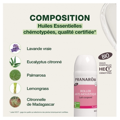 Pranarôm PranaBB Roller Anti-Moustique Bio 30 ml
