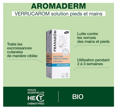 Pranarôm Aromaderm Solution Pieds et Mains 10 ml