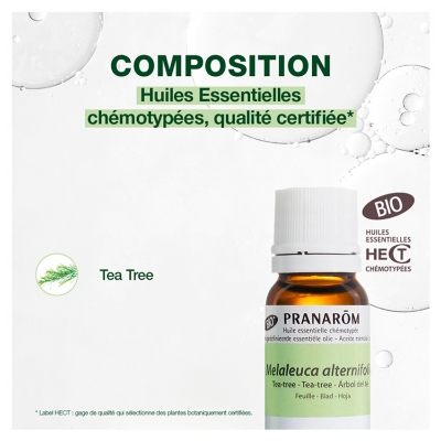 Pranarôm Huile Essentielle Tea-Tree (Melaleuca alternifolia) Bio 10 ml