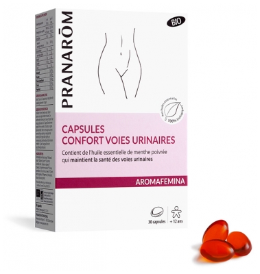 Pranarôm Aromafemina Capsules Comfort Urinary Tract Organic 30 Capsules