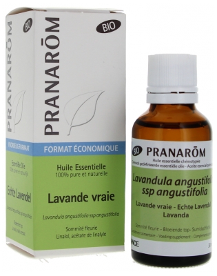 Pranarôm Bioloģiskā Īstās Lavandas (Lavandula angustifolia) Ēteriskā Eļļa 30 ml