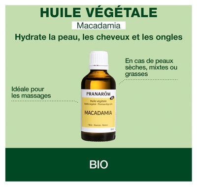 Pranarôm Huile Végétale Macadamia Bio 50 ml