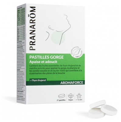 Pranarôm Aromaforce Rīkles Pastilas 21 Pastilas