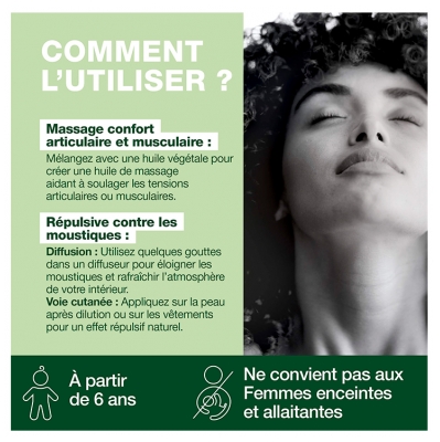 Pranarôm Huile Essentielle Eucalyptus Citronné (Eucalyptus citriodora) Bio 10 ml