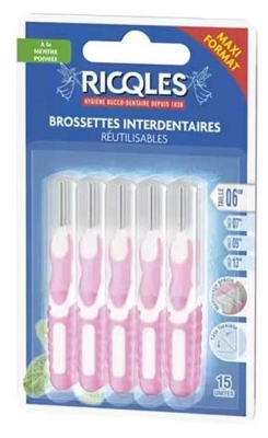Ricqlès 15 Periuțe Interdentare Reutilizabile