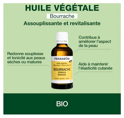 Pranarôm Huile Végétale Bourrache Bio 50 ml