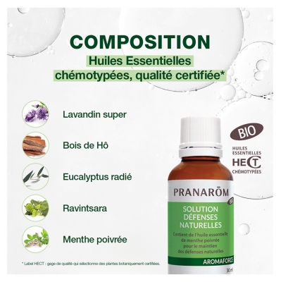 Pranarôm Aromaforce Solution Défenses Naturelles Bio 30 ml