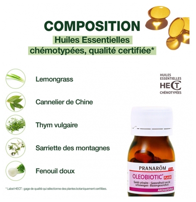 Pranarôm Aromafemina Oleobiotic Santé Urinaire 15 Capsules