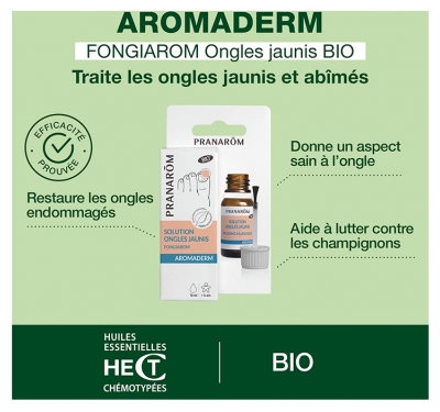 Pranarôm Aromaderm Solution Ongles Jaunis Bio 10 ml