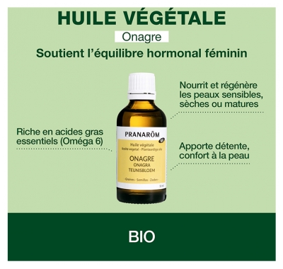 Pranarôm Huile Végétale Onagre Bio 50 ml