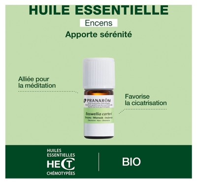 Pranarôm Huile Essentielle Encens (Boswellia carteri) Bio 5 ml