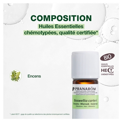Pranarôm Huile Essentielle Encens (Boswellia carteri) Bio 5 ml