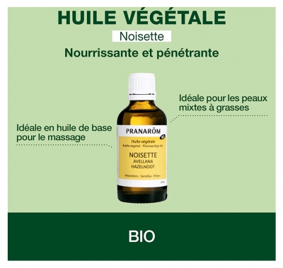 Pranarôm Huile Végétale Noisette Bio 50 ml