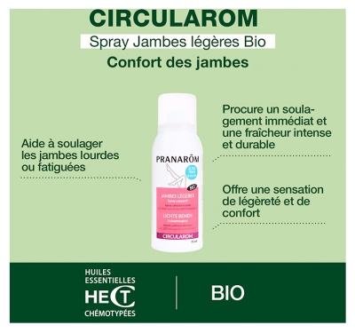 Pranarôm Circularom Jambes Légères Bio 75 ml