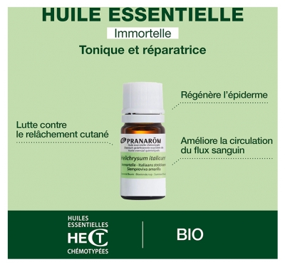 Pranarôm Huile Essentielle Immortelle - Hélichryse Italienne (Helichrysum italicum) Bio 5 ml