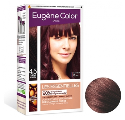 Eugene Colore - Les Essentielles Tinta per Capelli Permanente a Lunghissima Durata - Colorare: 4.5 Castagno mogano