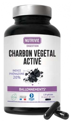 Nutrivie Pflanzliche Aktivkohle 120 Kapseln