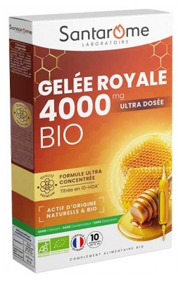 Santarome Ruche Royale Royal Jelly 4000 mg Organic 10 Vials