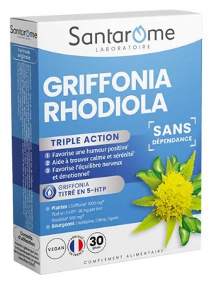 Santarome Griffonia Rhodiola 30 Kapsułek