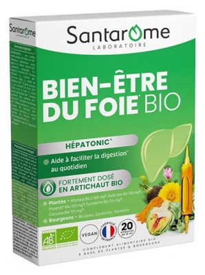 Santarome Bio-Leber Wohlbefinden Bio 20 Phiolen