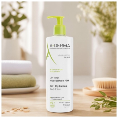 A-DERMA Leite Corporal Hidratação 72H 400 ml
