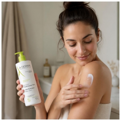 A-DERMA Tělové mléko 72H Hydratace 400 ml