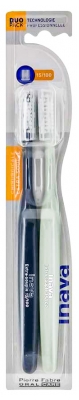 Inava Surgical Toothbrush 15/100 Duo Pack - Colour: Black and green