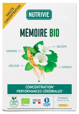 Nutrivie Memory Complex Organic 20 Ampollas