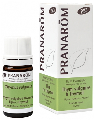 Pranarôm Bio Aceite Esencial de Tomillo Común QT Timol (Thymus vulgaris QT timol) 5 ml