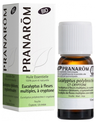 Pranarôm Æterisk Olie Blomsterrig Eukalyptus med Krypto (Eucalyptus polybractea ct criptone) Øko 10 ml