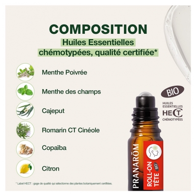 Pranarôm Aromalgic Maux de tête Roll-on 5 ml