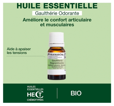Pranarôm Huile Essentielle Gaulthérie Odorante (Gaultheria fragrantissima) Bio 10 ml