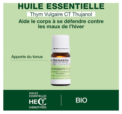Pranarôm Huile Essentielle Thym Vulgaire à Thymol (Thymus vulgaris CT thymol) 10 ml