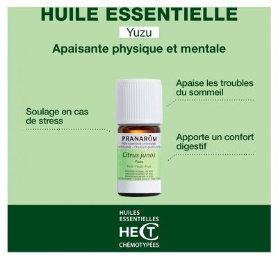 Pranarôm Huile Essentielle Yuzu (Citrus junos) 5 ml